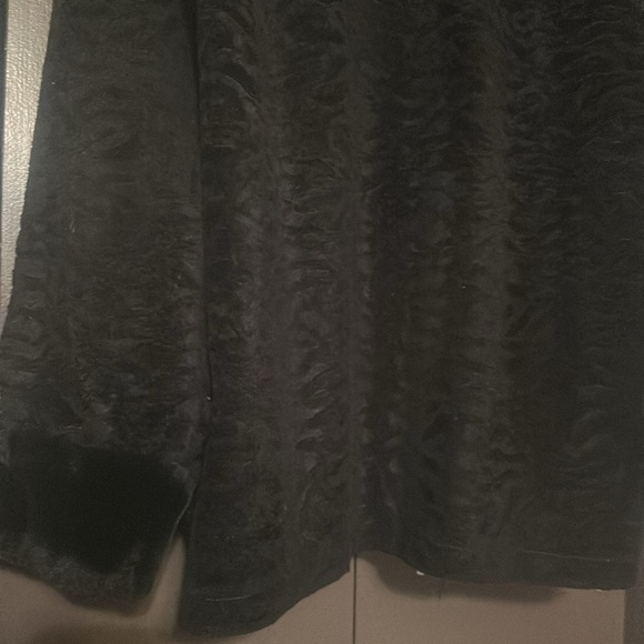 Giacca Gallery very nice Faux Mink/ Faux Leather Reversible Coat, medium - Picture 7 of 9